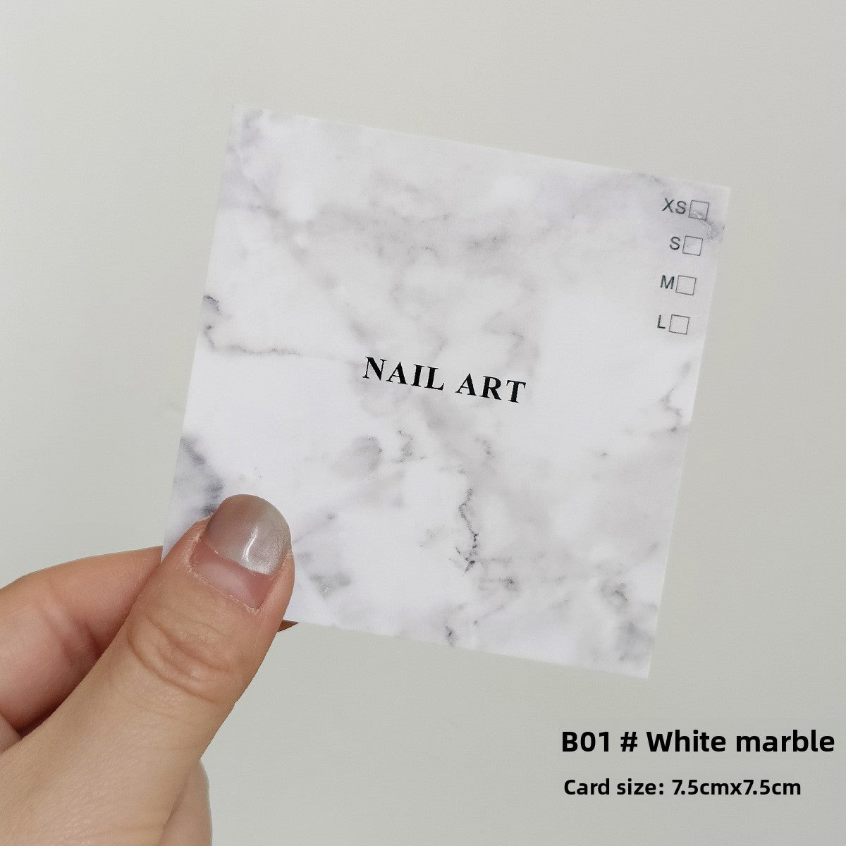 Colorful Nail Art Display Cards for Press‑On Nail Sets