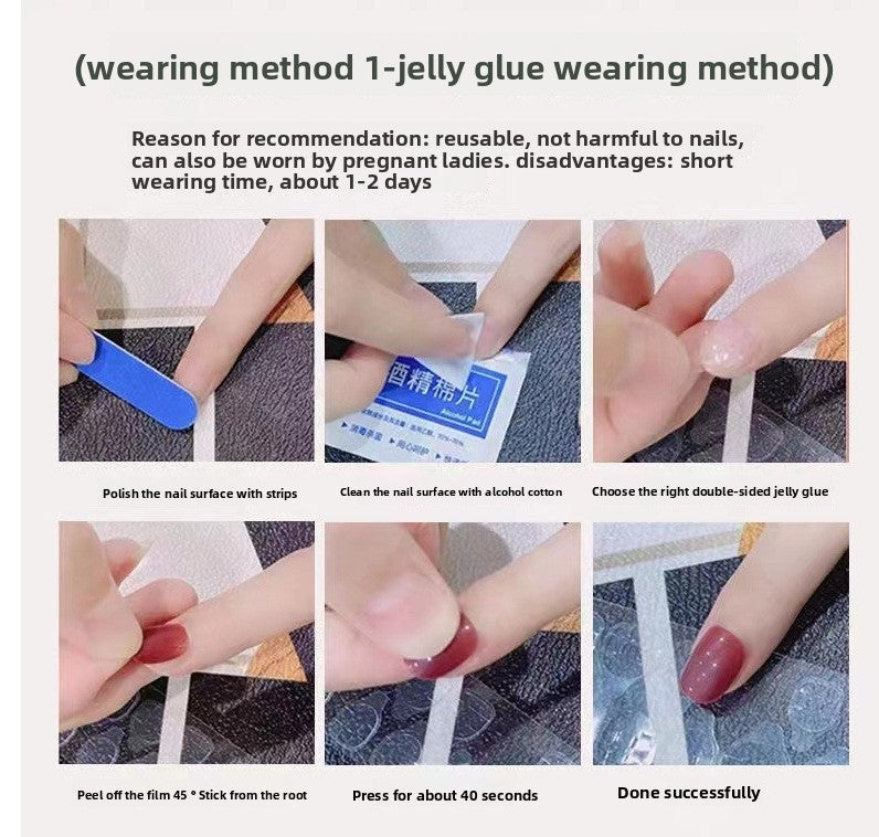 Pure handmade press on nails   nail art fake nails beauty | 365nails