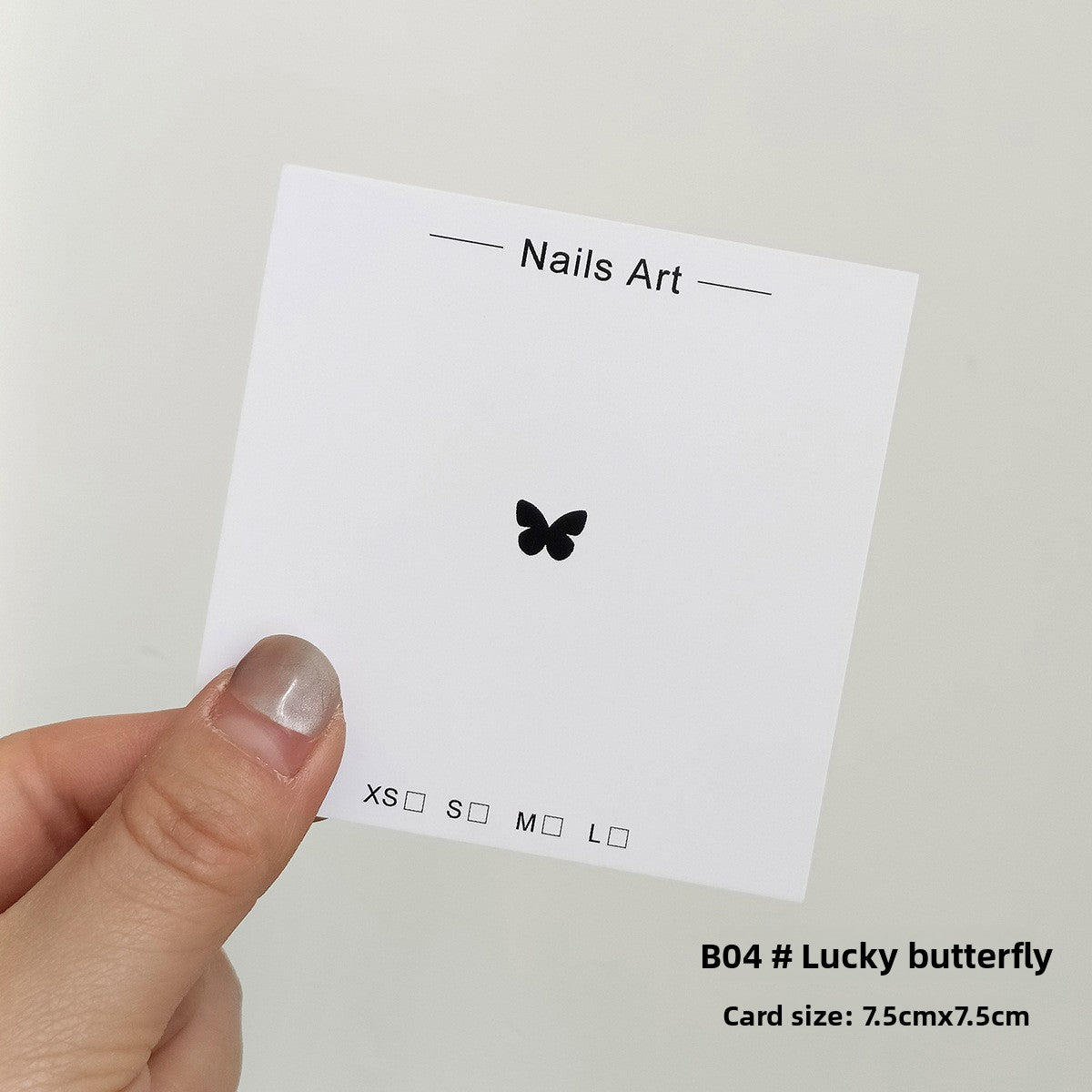 Colorful Nail Art Display Cards for Press‑On Nail Sets