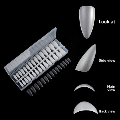 Nail Tips 300 pieces of nail art, boxed matte transparent press on nails, nail piece｜365nails