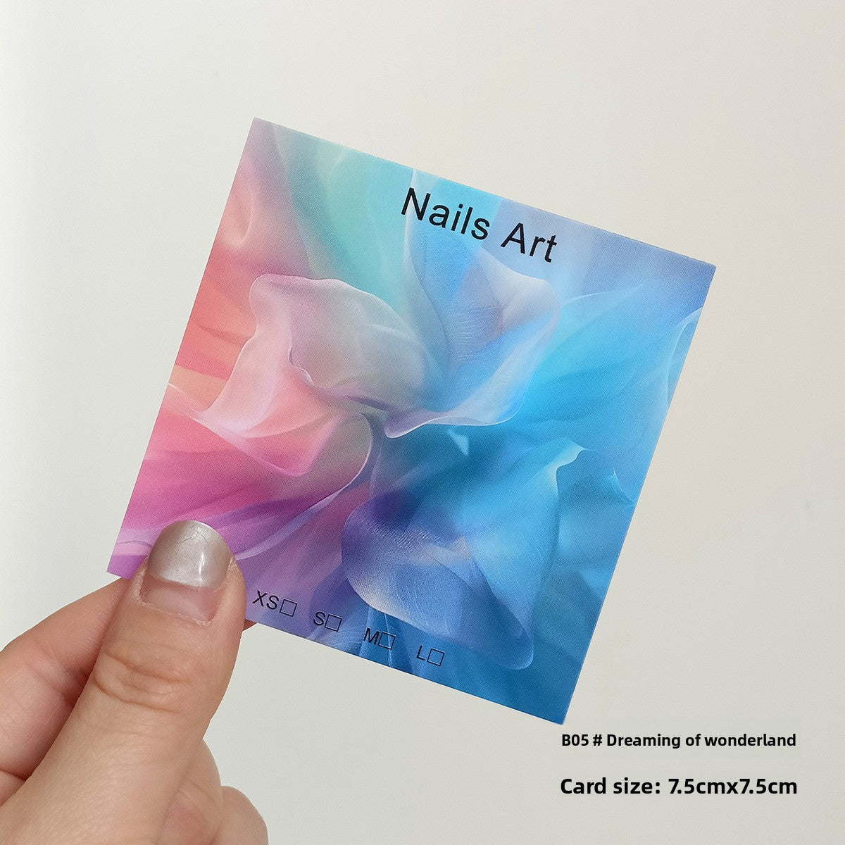 Colorful Nail Art Display Cards for Press‑On Nail Sets