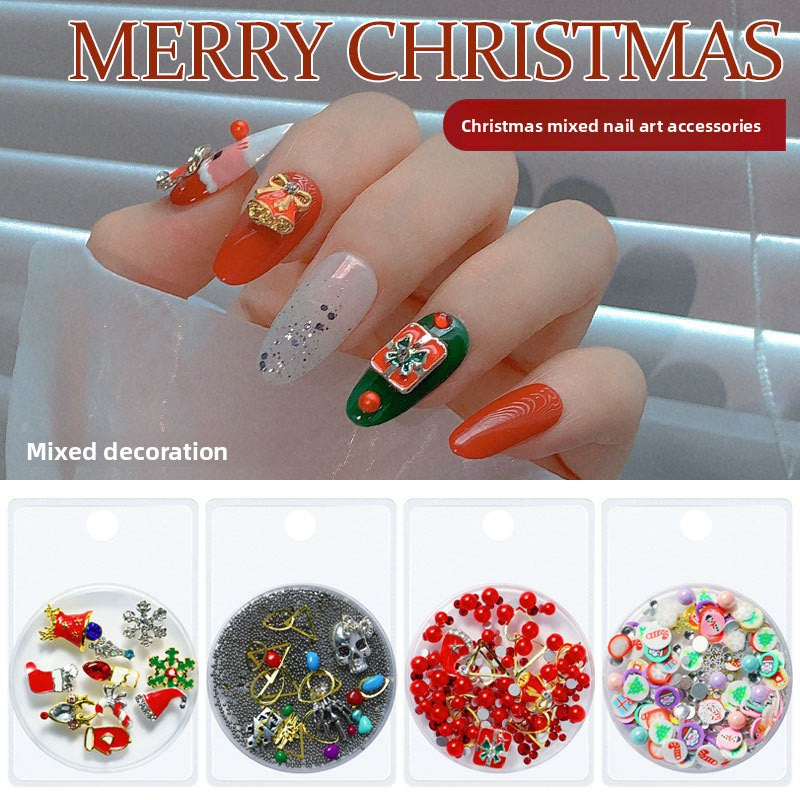 Mixed Christmas Nail Art Charms & 3D Decoration Set (MOQ=3)