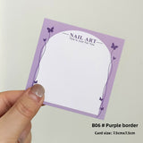 Colorful Nail Art Display Cards for Press‑On Nail Sets