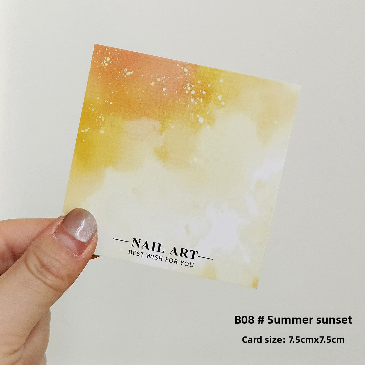 Colorful Nail Art Display Cards for Press‑On Nail Sets