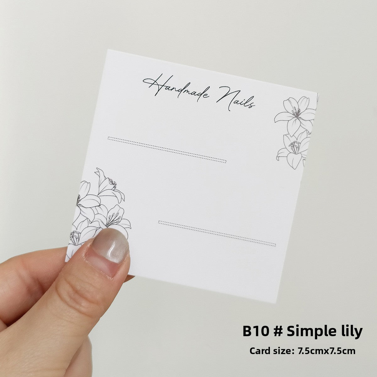 Colorful Nail Art Display Cards for Press‑On Nail Sets