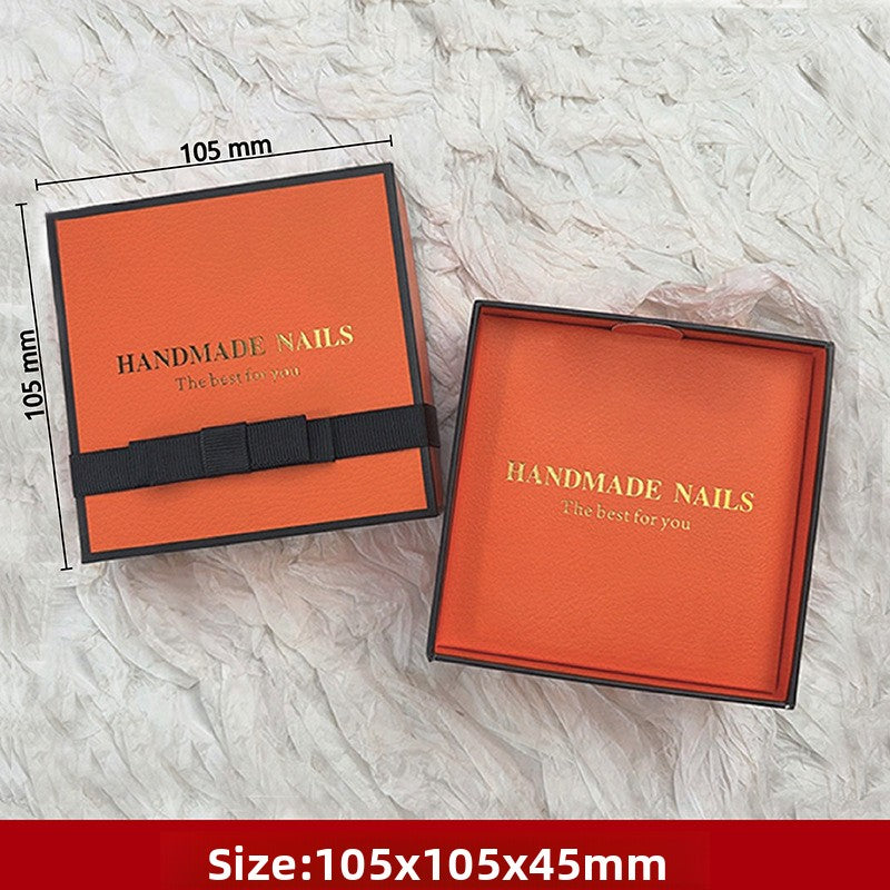 Press-On Nails Gift Box Packaging | HANDMADE NAILS Premium Box | Multi-Color & Custom Logo Available（MOQ=10PCS）