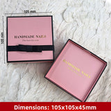 Press-On Nails Gift Box Packaging | HANDMADE NAILS Premium Box | Multi-Color & Custom Logo Available（MOQ=10PCS）