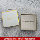 Press-On Nails Gift Box Packaging | HANDMADE NAILS Premium Box | Multi-Color & Custom Logo Available（MOQ=10PCS）