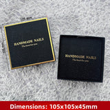 Press-On Nails Gift Box Packaging | HANDMADE NAILS Premium Box | Multi-Color & Custom Logo Available（MOQ=10PCS）