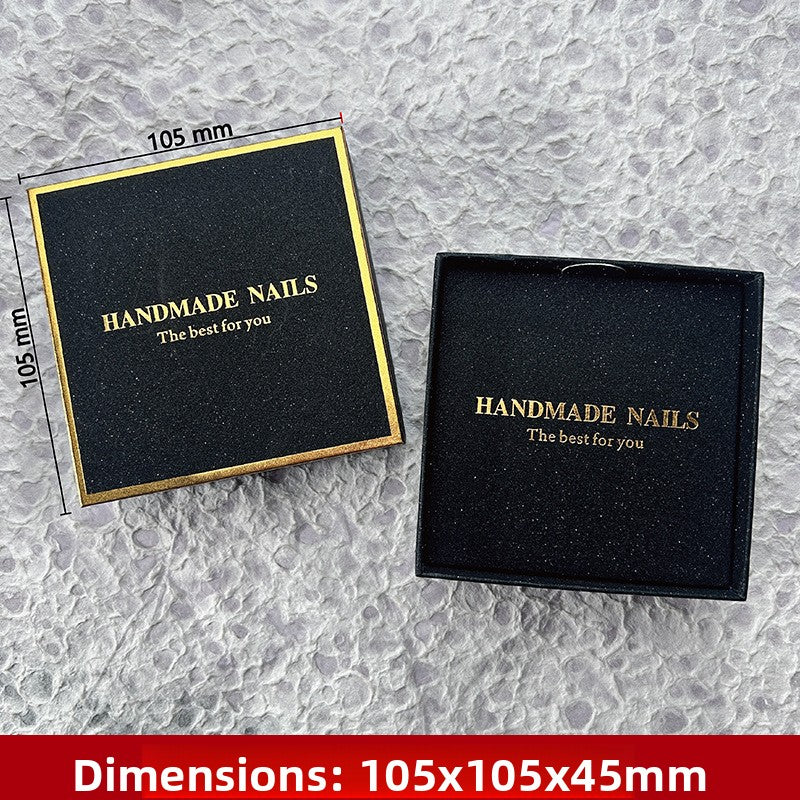 Press-On Nails Gift Box Packaging | HANDMADE NAILS Premium Box | Multi-Color & Custom Logo Available（MOQ=10PCS）