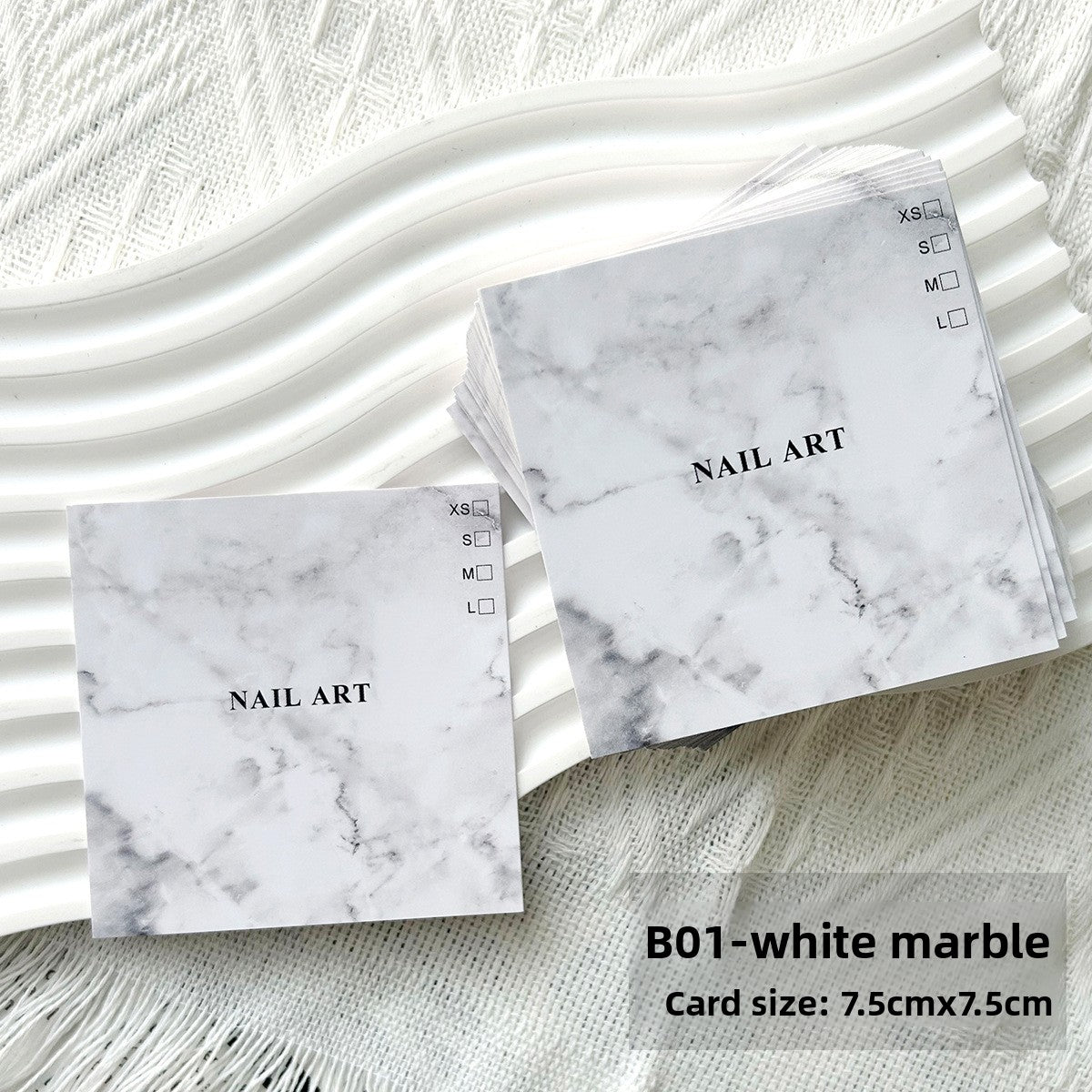 Elegant Minimalist Nail Art Display Cards for Press‑On Sets