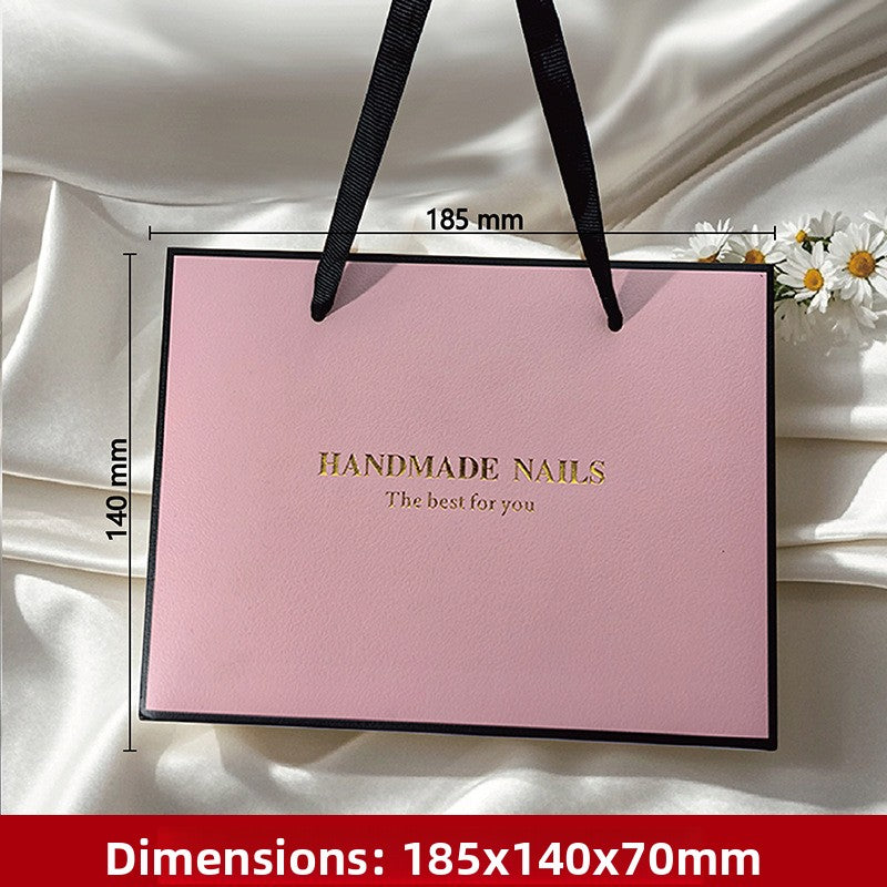 Press-On Nails Gift Box Packaging | HANDMADE NAILS Premium Box | Multi-Color & Custom Logo Available（MOQ=10PCS）