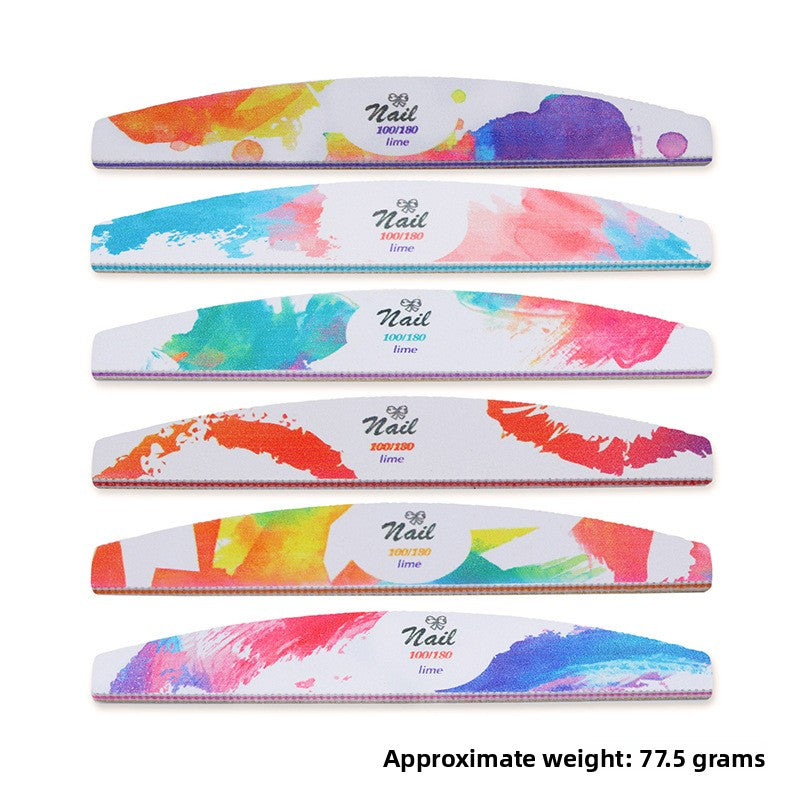 Christmas Printed Nail Files Set – Double-Sided Emery Boards for Manicure (MOQ=3)