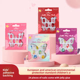 Kids press-on nails Comes with nail patch pointed almond 24 pieces finished product
