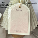 Double‑Layer Arch Nail Display Card – Premium INS‑Style Background Card for Press‑On Nails