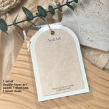Double‑Layer Arch Nail Display Card – Premium INS‑Style Background Card for Press‑On Nails