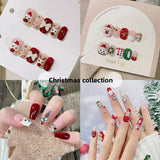 Christmas Collection Handmade press-on nails New Year