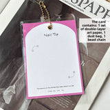 Double‑Layer Arch Nail Display Card – Premium INS‑Style Background Card for Press‑On Nails