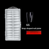 Nail Tips Press on nails pads Transparent and seamless 504 pcs Boxed fake nails (MOQ=3)