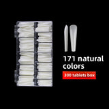 Nail Tips Nail piece Transparent  360 pieces Boxed (MOQ=3)