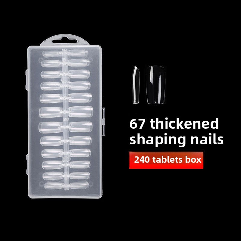 Nail Tips Press on nails pads Transparent and seamless 504 pcs Boxed fake nails (MOQ=3)
