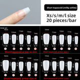 Nail Tips The new press on nails piece is divided into 20 pieces (MOQ=50)