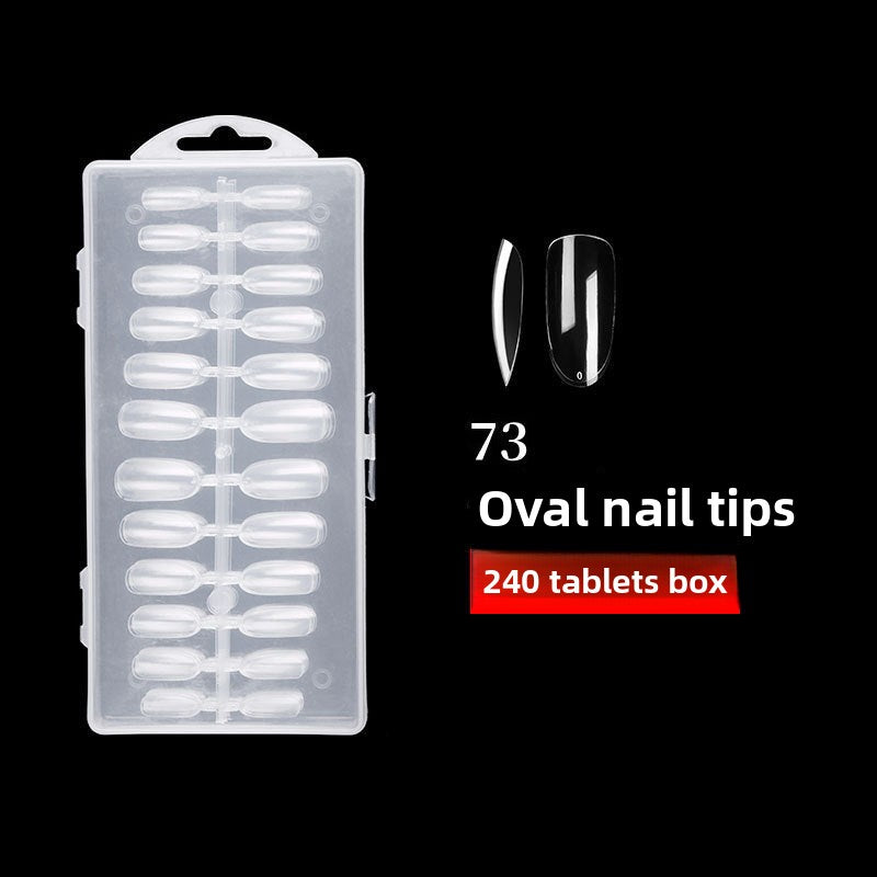 Nail Tips Press on nails pads Transparent and seamless 504 pcs Boxed fake nails (MOQ=3)