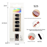 Classic Solid Color Short Nail Set
