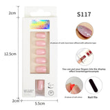 Classic Solid Color Short Nail Set