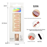 Classic Solid Color Short Nail Set
