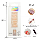 Classic Solid Color Short Nail Set
