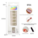 Classic Solid Color Short Nail Set