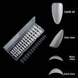 Puntas de uñas 300 piezas de arte de uñas, uñas postizas transparentes mate en caja, pieza de uña｜365nails