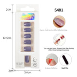 Classic Solid Color Short Nail Set