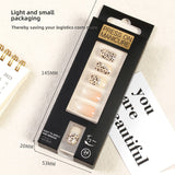 Nude Gradient Leopard Print Short Square Nail Set