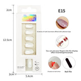 Classic Solid Color Short Nail Set