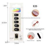 Classic Solid Color Short Nail Set