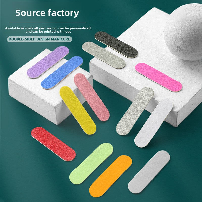 Colorful Double-Sided Nail Files | Multiple Grit Options | Customizable with Logo (MOQ=100)
