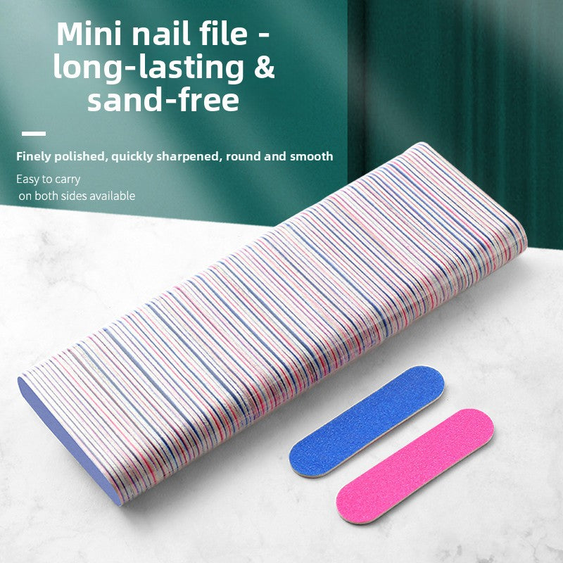 Colorful Double-Sided Nail Files | Multiple Grit Options | Customizable with Logo (MOQ=100)