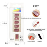 Classic Solid Color Short Nail Set