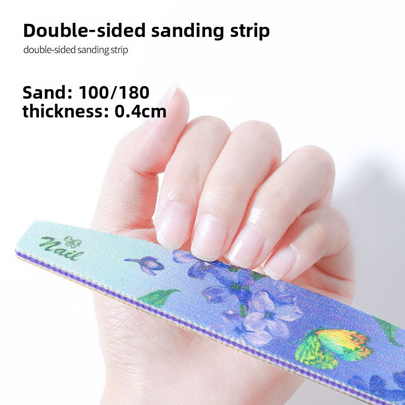 Christmas Printed Nail Files Set – Double-Sided Emery Boards for Manicure (MOQ=3)