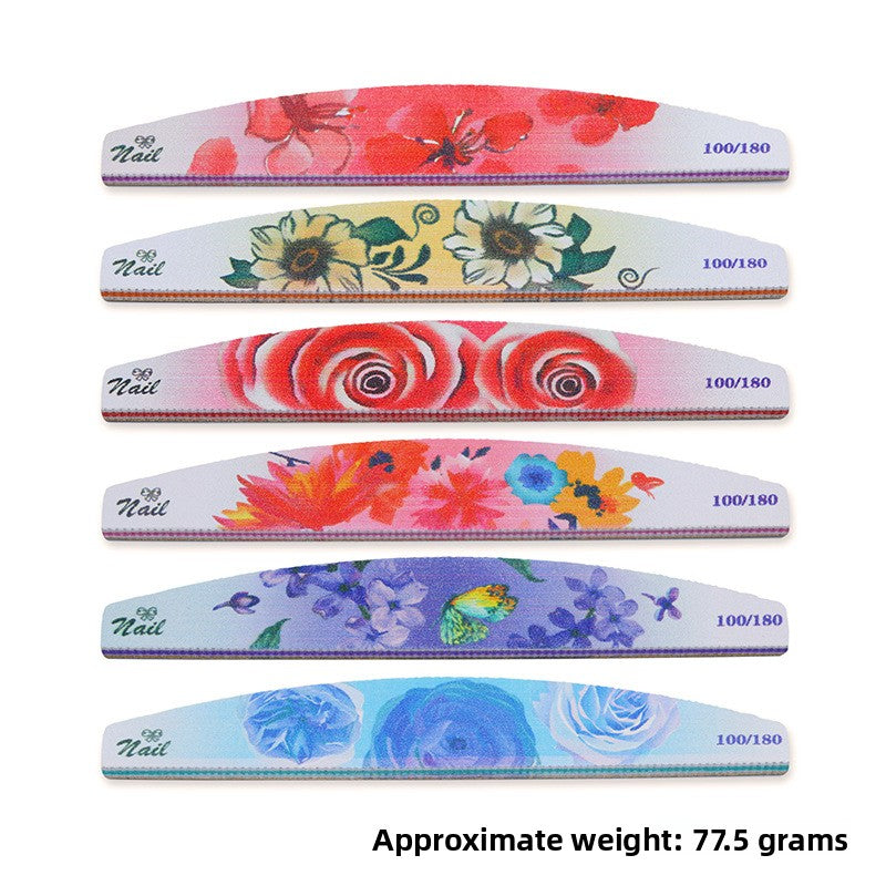 Christmas Printed Nail Files Set – Double-Sided Emery Boards for Manicure (MOQ=3)