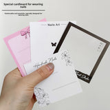 Colorful Nail Art Display Cards for Press‑On Nail Sets