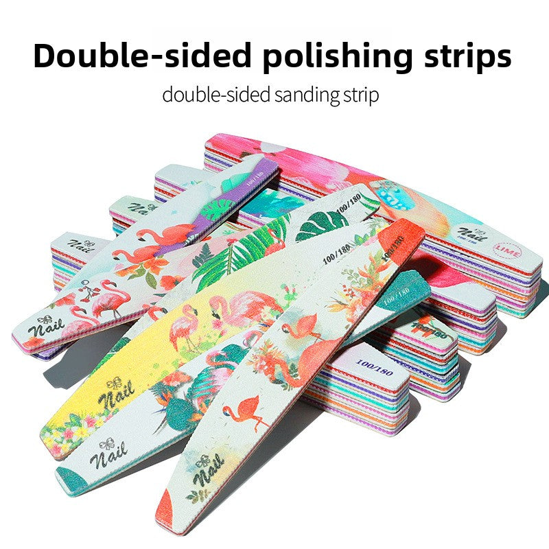 Christmas Printed Nail Files Set – Double-Sided Emery Boards for Manicure (MOQ=3)