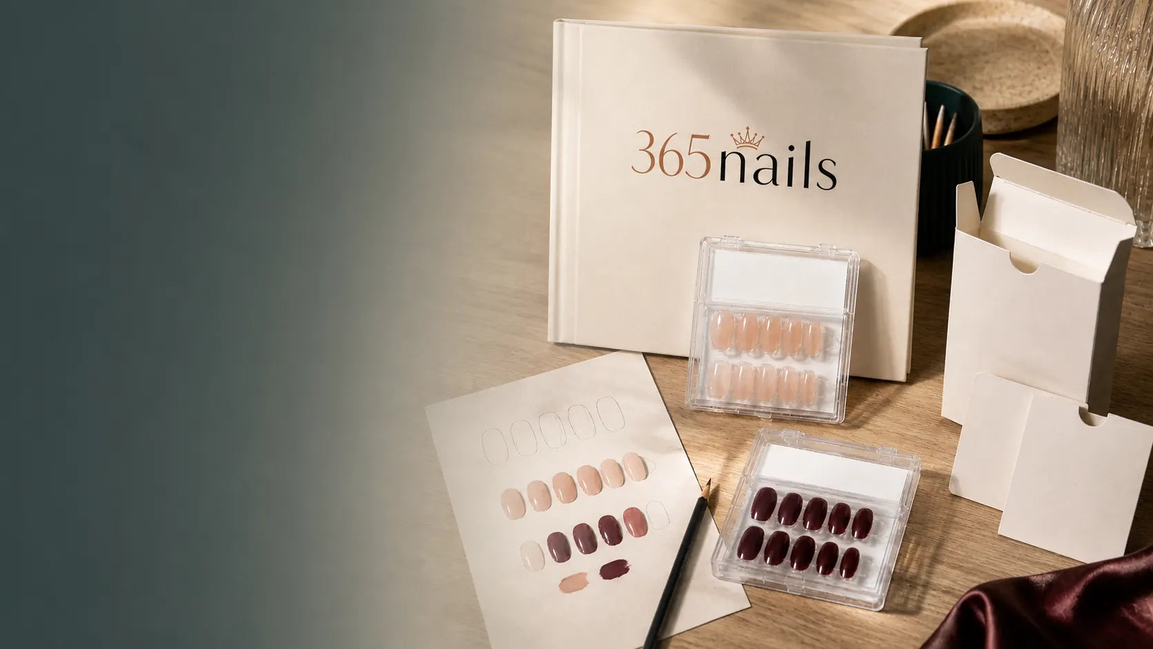 Press-on nail designs made for one brand