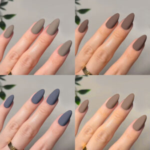 工厂直销纯色手感磨砂美甲批发美甲片成品穿戴甲短款甲片nails