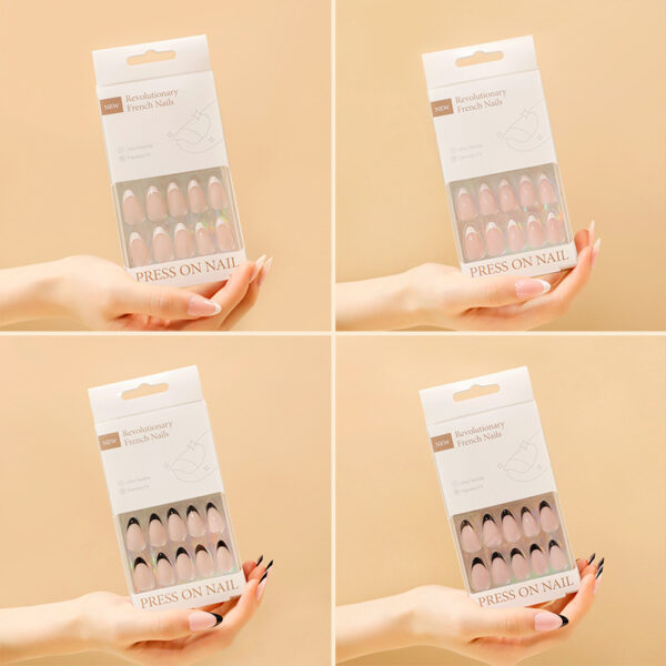 2023新款法式美甲片高级裸色30片盒装穿戴甲简约美甲店甲片nails - 이미지 3