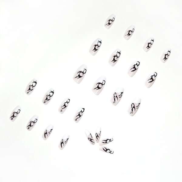 辣妹高街冷淡风穿戴美甲成品presson nail假指甲美甲贴片指甲贴片 - Imagen 3