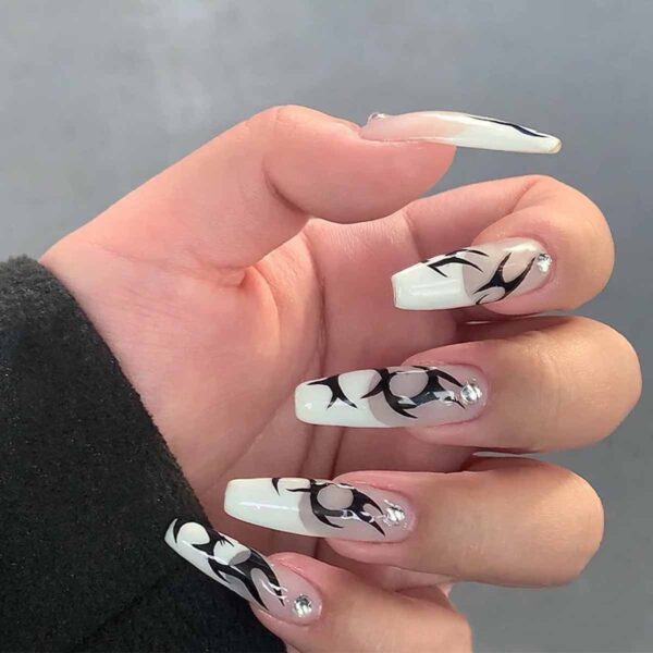 辣妹高街冷淡风穿戴美甲成品presson nail假指甲美甲贴片指甲贴片
