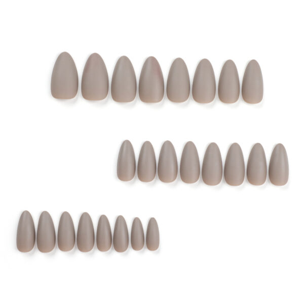 工厂直销纯色手感磨砂美甲批发美甲片成品穿戴甲短款甲片nails - Imagen 5